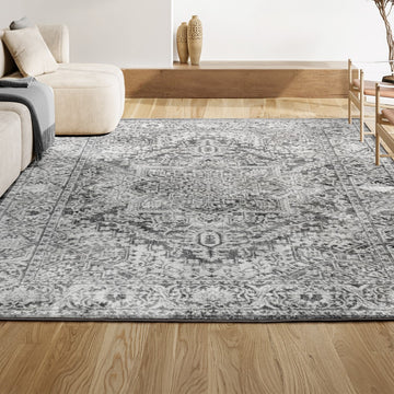 Modern Persian Vintage Medallion Area Rug